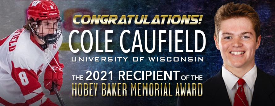Badgers forward Cole Caufield named Hobey Baker Award winner Wisconsin News  - Bally Sports