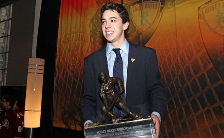 BC's Johnny Gaudreau loses out on Hobey Baker